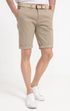 Bermuda Matt Avec Ceinture -Haute couture k bermuda matt avec ceinture at company BEIGE o 44