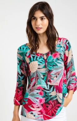 Blouse Imprimée Et Lien Bijoux Au Col 8 Blouse Imprimée Et Lien Bijoux Au Col -Haute couture k blouse imprimee et lien bijoux au col affinites NOIR d1 14