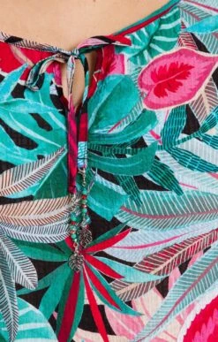 Blouse Imprimée Et Lien Bijoux Au Col 9 Blouse Imprimée Et Lien Bijoux Au Col -Haute couture k blouse imprimee et lien bijoux au col affinites NOIR d2 14