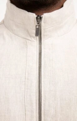 BLOUSON LINO -Haute couture k blouson lino attitude ECRU d3 68