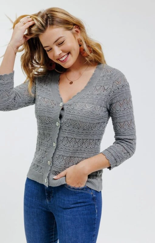 CARDIGAN AJOURÉ ALL OVER