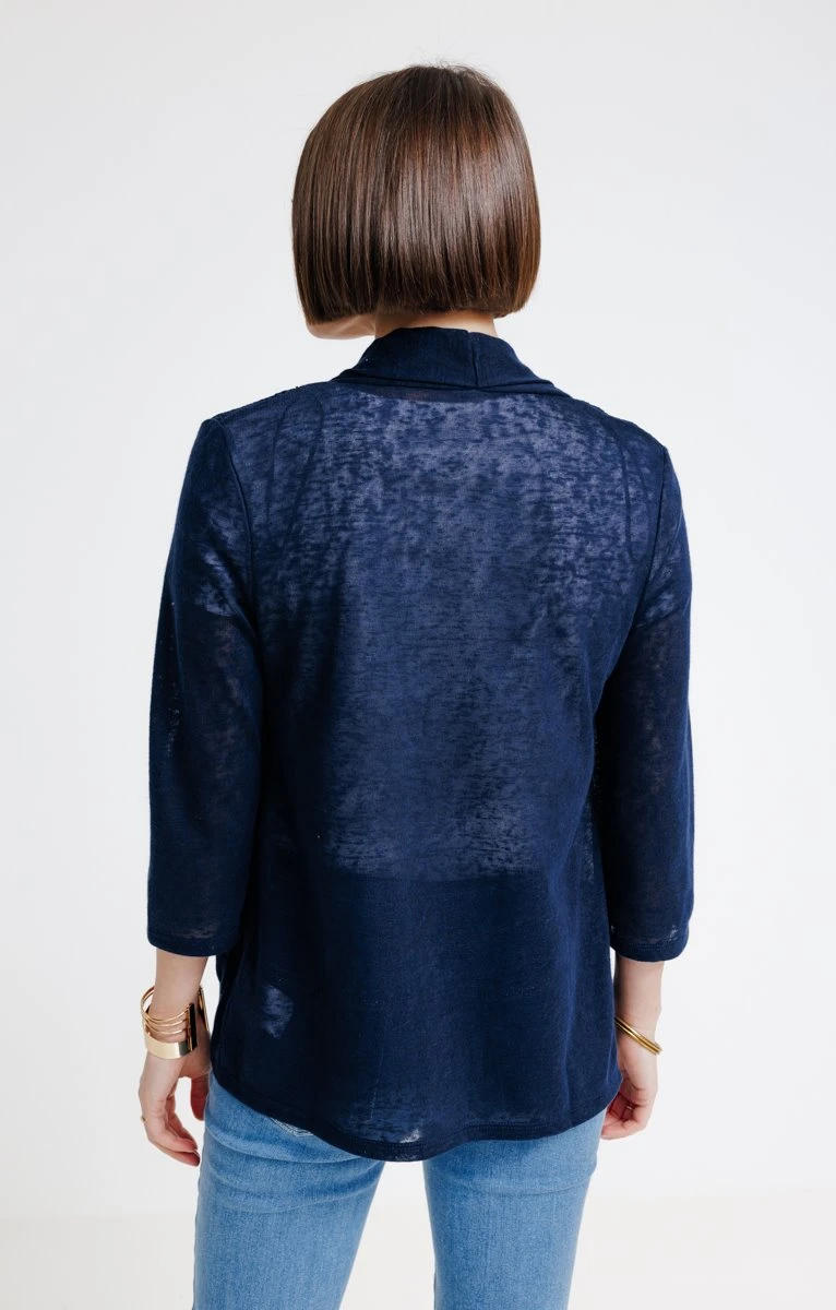 CARDIGAN COL ÉCHARPE AVEC CROCHET 2 CARDIGAN COL ÉCHARPE AVEC CROCHET – Image 2