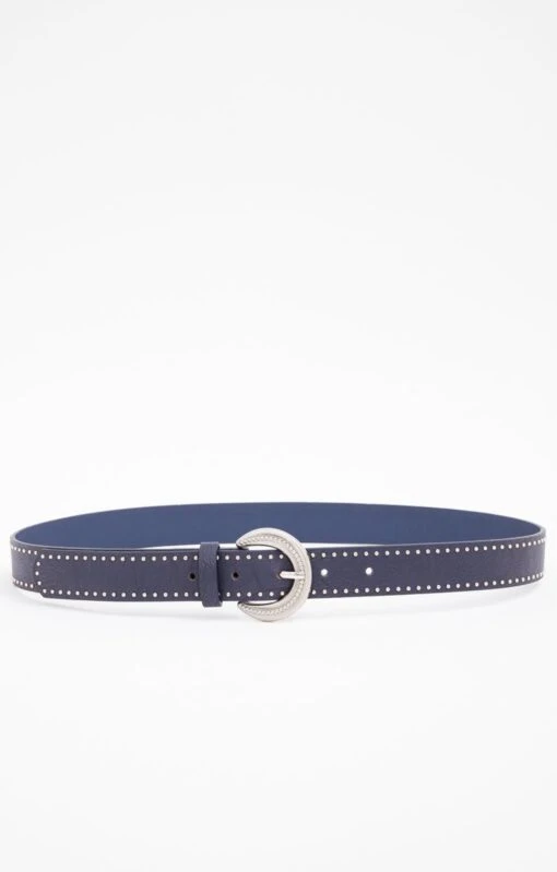 CEINTURE PANTALON DÉTAILS CLOUS ARGENT