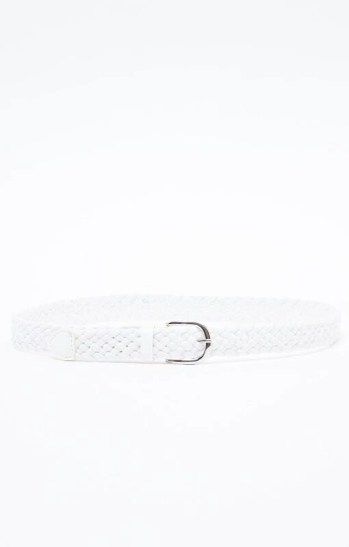 CEINTURE TRESSÉE BLANCHE