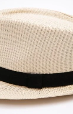 CHAPEAU PAILLE BEIGE -Haute couture k chapeau paille beige at company BEIGE d 44