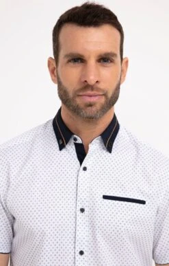 Chemise à Motifs Imprimés 7 Chemise à Motifs Imprimés -Haute couture k chemise a motifs imprimes studio BLANC o 48