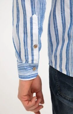 Chemise Regular à Rayures -Haute couture k chemise a rayures at company BLANC d1 48