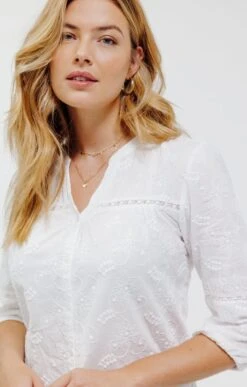 Chemise Brodée 7 Chemise Brodée -Haute couture k chemise brodee affinites BLANC d1 48