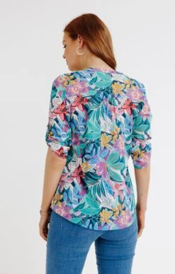 Chemise Col Mao En Coton 6 Chemise Col Mao En Coton -Haute couture k chemise col mao en coton affinites MARINE back 2