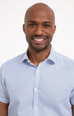 Chemise Coupe Ajustée LOTUS -Haute couture k chemise coupe ajustee lotus per l uomo BLEU o 45