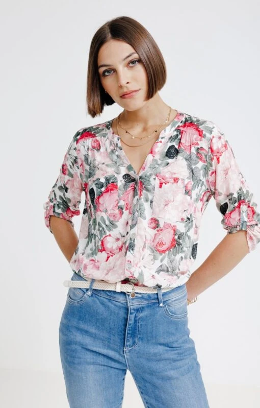 Chemise Imprimée Avec Boutons