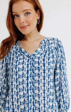 Chemise Imprimée Manches 3/4 7 Chemise Imprimée Manches 3/4 -Haute couture k chemise imprimee manches 3 4 affinites BLANC d1 48