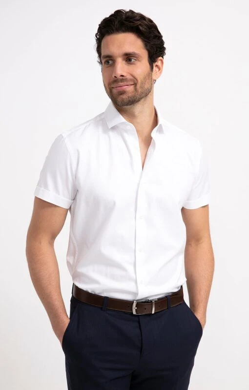 Chemise Manches Courtes Coupe Ajustée