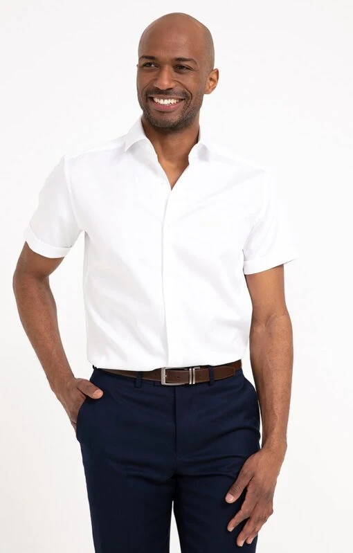 CHEMISE MANCHES COURTES SATIN