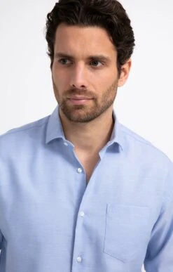 Chemise Manches Longues Coupe Confort -Haute couture k chemise manches longues coupe confort executive BLEU CIEL o 60