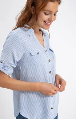 Chemise Rayée 8 Chemise Rayée -Haute couture k chemise rayee affinites BLANC d1 48