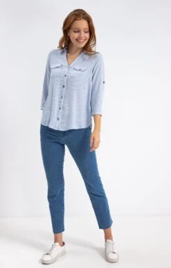 Chemise Rayée 7 Chemise Rayée -Haute couture k chemise rayee affinites BLANC o 48