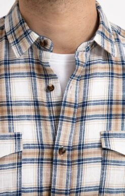 Chemise Regular à Carreaux -Haute couture k chemise regular a carreaux at company MARRON d2 25