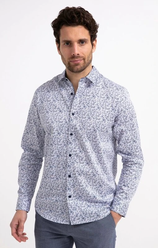 Chemise Regular à Motif Floral