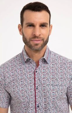 Chemise Regular à Motifs Imprimés -Haute couture k chemise regular a motifs imprimes studio BLANC o 48