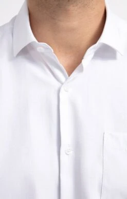 CHEMISE MANCHES COURTES COUPE CONFORT -Haute couture k chemises manches courtes coupe confort per l uomo BLANC d 48