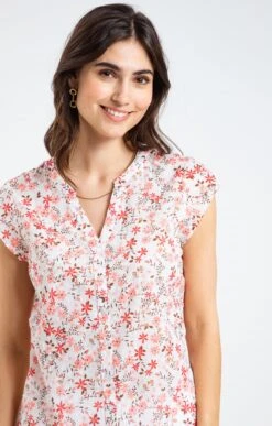 Chemisette Imprimée -Haute couture k chemisette imprimee armand thiery femme BLANC d1 48