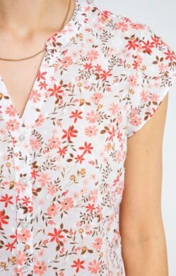 Chemisette Imprimée -Haute couture k chemisette imprimee armand thiery femme BLANC d2 48