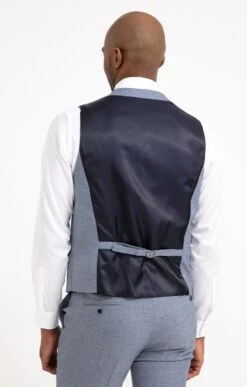 Gilet De Costume BLUGRI 7 Gilet De Costume BLUGRI -Haute couture k gilet de costume blugri per l uomo BLEU back 45