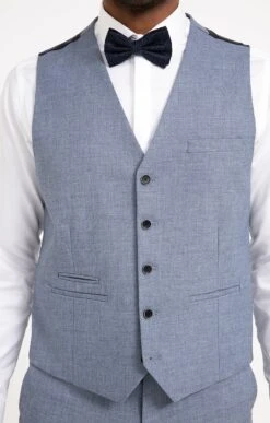 Gilet De Costume BLUGRI 10 Gilet De Costume BLUGRI -Haute couture k gilet de costume blugri per l uomo BLEU d2 45