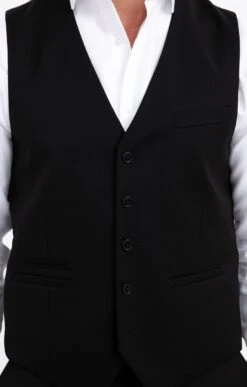 GILET DE COSTUME RICHARD -Haute couture k gilet de costume richard executive NOIR d 14