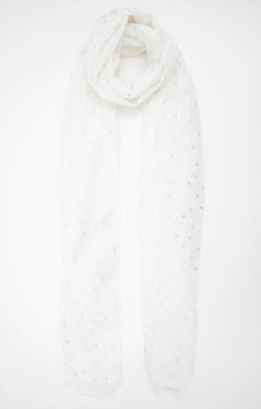 GRAND FOULARD LÉGER TISSÉ AVEC FOIL