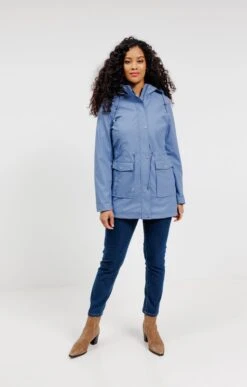 Imperméable Uni Court -Haute couture k impermeable uni court affinites INDIGO o 93