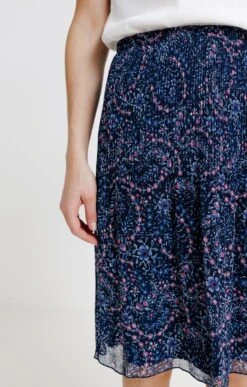 Jupe Courte Plissée -Haute couture k jupe courte plissee affinites MARINE d1 2