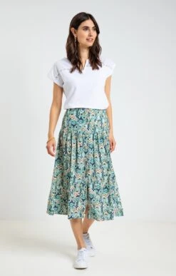 Jupe Imprimée Avec Dos élastiqué