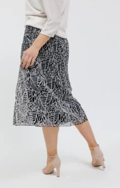 Jupe Longue Plissée 5 Jupe Longue Plissée -Haute couture k jupe longue plissee affinites NOIR back 14