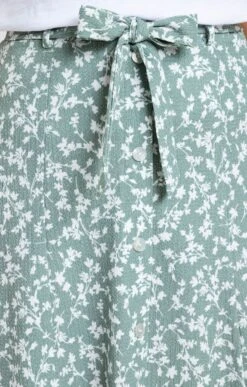 Jupe Plissée Imprimée -Haute couture k jupe plissee imprimee armand thiery femme VERT NIL d1 69