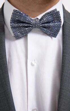 NOEUD PAPILLON FLEURS -Haute couture k noeud papillon fleurs per l uomo MARINE d 2