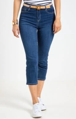 Pantacourt Avec Ceinture 7 Pantacourt Avec Ceinture -Haute couture k pantacourt avec ceinture affinites BLEU o 45