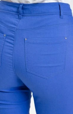 Pantacourt Avec Jeu De Surpiqures -Haute couture k pantacourt avec jeu de surpiqures affinites BLEU DUR d2 46