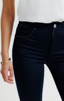 Pantacourt Bootcut En Coton -Haute couture k pantacourt bootcut en coton affinites MARINE d1 2