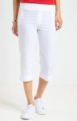 Pantacourt Droit -Haute couture k pantacourt droit armand thiery femme BLANC o 48