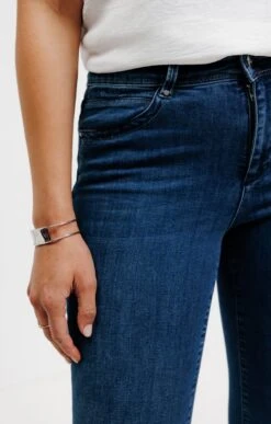 Pantalon Avec Imprimé Fleur Et Zip -Haute couture k pantalon avec imprime fleur et zip affinites BLEU d1 45