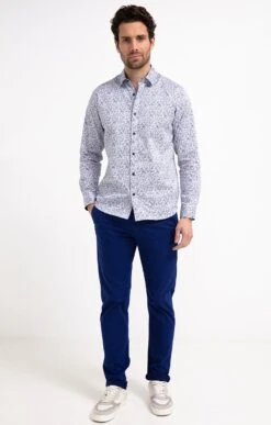 Pantalon Chino Taille élastiquée -Haute couture k pantalon chino taille elastiquee at company BLEU DUR o 46