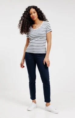 Pantalon Coton Avec Strass Poches
