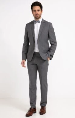 Pantalon De Costume LUSSOGRI 8 Pantalon De Costume LUSSOGRI -Haute couture k pantalon de costume ajuste a lussogri per l uomo GRIS MOYEN o 10