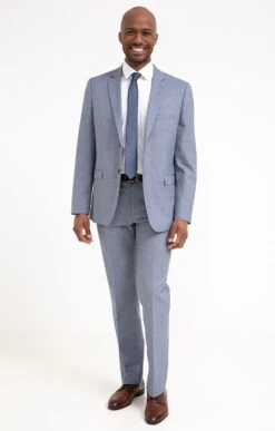 Pantalon De Costume BLUGRI -Haute couture k pantalon de costume blugri per l uomo BLEU o 45