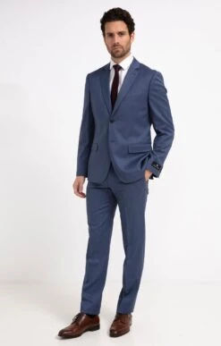 Pantalon De Costume LEONARD -Haute couture k pantalon de costume c leonard executive BLEU o 45