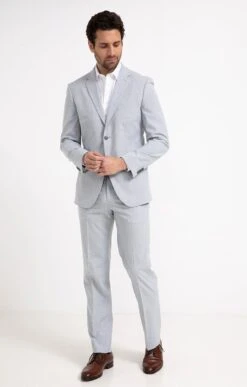 Pantalon De Costume CHIAROBLU -Haute couture k pantalon de costume confort c chiaroblu per l uomo BLEU CIEL o 60