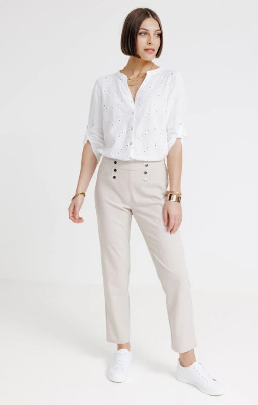 Pantalon Fluide Avec Ceinture