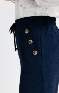 Pantalon Fluide Avec Détail Pont 9 Pantalon Fluide Avec Détail Pont -Haute couture k pantalon fluide avec detail pont affinites MARINE d2 2